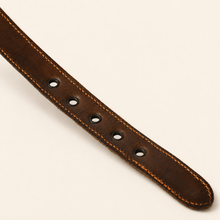 Afbeelding in Gallery-weergave laden, Bohemi Ibiza handgeweven leren hondenhalsband maat M
